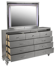 Load image into Gallery viewer, New Classic Furniture Valentino 9 Drawer Dresser in Silver
