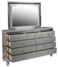 Load image into Gallery viewer, New Classic Furniture Valentino 9 Drawer Dresser in Silver
