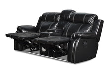 Load image into Gallery viewer, New Classic Fusion Console Loveseat with Power Foot Rest in Ebony
