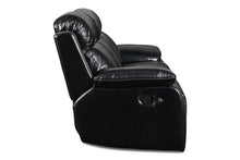 Load image into Gallery viewer, New Classic Fusion Dual Recliner Sofa in Black
