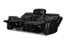 Load image into Gallery viewer, New Classic Fusion Dual Recliner Sofa in Black
