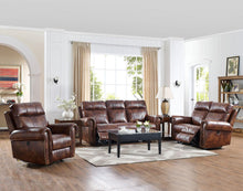 Load image into Gallery viewer, New Classic Roycroft Dual Recliner Loveseat in Pecan
