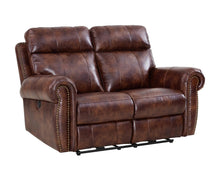 Load image into Gallery viewer, New Classic Roycroft Dual Recliner Loveseat in Pecan image
