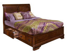 Load image into Gallery viewer, New Classic Sheridan California King Storage Bed in Burnished Cherry
