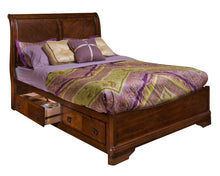 Load image into Gallery viewer, New Classic Sheridan Eastern King Storage Bed in Burnished Cherry
