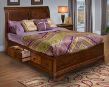 Load image into Gallery viewer, New Classic Sheridan California King Storage Bed in Burnished Cherry image
