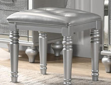 Load image into Gallery viewer, New Classic Valentino Vanity Table Stool in Silver image
