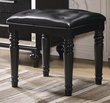 Load image into Gallery viewer, New Classic Valentino Vanity Table Stool in Black image

