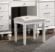 Load image into Gallery viewer, New Classic Valentino Vanity Table Stool in White image

