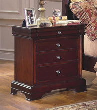 Load image into Gallery viewer, New Classic Versaille 4 Drawer Night Stand in Bordeaux image
