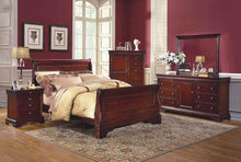 Load image into Gallery viewer, New Classic Versaille 4 Drawer Night Stand in Bordeaux
