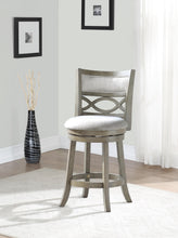 Load image into Gallery viewer, MANCHESTER 24&quot; COUNTER STOOL-ANT GRAY W/FABRIC SEAT
