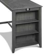 Load image into Gallery viewer, AMY 60&quot; COUNTER TABLE+CHAIRS W/STG (5 PCS) -GRAY
