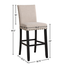 Load image into Gallery viewer, CRISPIN NATURAL BEIGE BAR CHAIR- (2/ Ctn)
