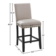 Load image into Gallery viewer, CRISPIN NATURAL BEIGE COUNTER CHAIR- (2/Ctn)

