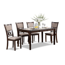 Load image into Gallery viewer, GIA 60&quot; DINING TABLE+CHAIRS (5 PCS/CTN) -CHERRY
