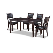 Load image into Gallery viewer, GIA 60&quot; DINING TABLE+CHAIRS (5 PCS/CTN) -EBONY
