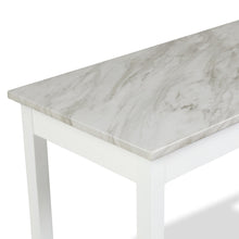 Load image into Gallery viewer, CELESTE DESK W/WHITE/GRAY FAUX MARBLE TOP-WHITE BASE
