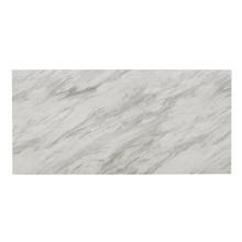 Load image into Gallery viewer, CELESTE DESK W/WHITE/GRAY FAUX MARBLE TOP-WHITE BASE
