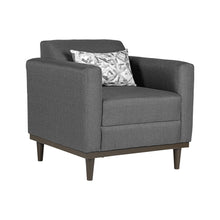 Load image into Gallery viewer, AIDEN CHAIR W/1 THROW PILLOW-SILVER GRAY

