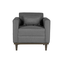 Load image into Gallery viewer, AIDEN CHAIR W/1 THROW PILLOW-SILVER GRAY
