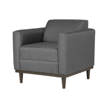 Load image into Gallery viewer, AIDEN CHAIR W/1 THROW PILLOW-SILVER GRAY

