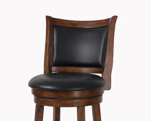 Load image into Gallery viewer, BRISTOL 24&quot; COUNTER STOOL-DK BROWN W/PU SEAT
