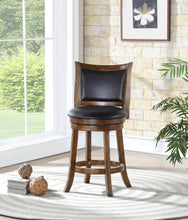 Load image into Gallery viewer, BRISTOL 24&quot; COUNTER STOOL-DK BROWN W/PU SEAT
