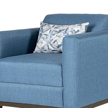 Load image into Gallery viewer, AIDEN CHAIR W/1 THROW PILLOW-BLUE
