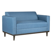 Load image into Gallery viewer, AIDEN LOVESEAT W/2 THROW PILLOWS-BLUE
