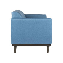 Load image into Gallery viewer, AIDEN LOVESEAT W/2 THROW PILLOWS-BLUE
