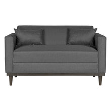Load image into Gallery viewer, AIDEN LOVESEAT W/2 THROW PILLOWS-SILVER GRAY
