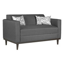 Load image into Gallery viewer, AIDEN LOVESEAT W/2 THROW PILLOWS-SILVER GRAY
