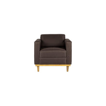 Load image into Gallery viewer, AIDEN CHAIR W/1 THROW PILLOW-CHOCOLATE
