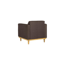 Load image into Gallery viewer, AIDEN CHAIR W/1 THROW PILLOW-CHOCOLATE
