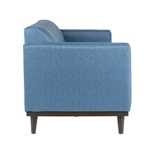 Load image into Gallery viewer, AIDEN SOFA W/3 THROW PILLOWS-BLUE
