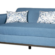 Load image into Gallery viewer, AIDEN SOFA W/3 THROW PILLOWS-BLUE
