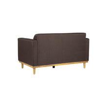 Load image into Gallery viewer, AIDEN LOVESEAT W/2 THROW PILLOWS-CHOCOLATE

