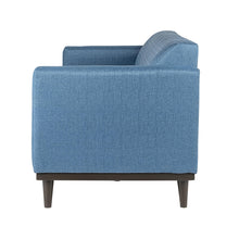Load image into Gallery viewer, AIDEN SOFA W/3 THROW PILLOWS-BLUE
