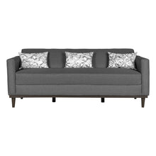 Load image into Gallery viewer, AIDEN SOFA W/3 THROW PILLOWS-SILVER GRAY
