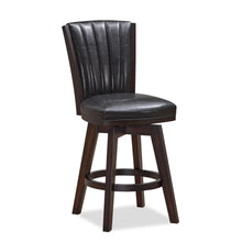 Load image into Gallery viewer, ASTIN 24&quot; SWIVEL COUNTER STOOL-BLACK/CHERRY
