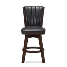 Load image into Gallery viewer, ASTIN 24&quot; SWIVEL COUNTER STOOL-BLACK/CHERRY
