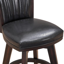 Load image into Gallery viewer, ASTIN 24&quot; SWIVEL COUNTER STOOL-BLACK/CHERRY
