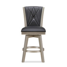 Load image into Gallery viewer, BERKELY 24&quot; SWIVEL COUNTER STOOL-BLK/PLATINUM
