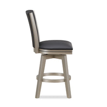 Load image into Gallery viewer, BERKELY 24&quot; SWIVEL COUNTER STOOL-BLK/PLATINUM
