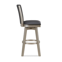 Load image into Gallery viewer, BERKELY 30&quot; SWIVEL BAR STOOL-BLACK/PLATINUM
