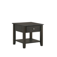 Load image into Gallery viewer, EVANDER END TABLE WITH DRAWER-ESPRESSO
