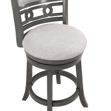Load image into Gallery viewer, GIA 24&quot; SWIVEL COUNTER STOOL-GRAY W/GRAY FABRIC SEAT
