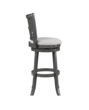 Load image into Gallery viewer, GIA 29&quot; SWIVEL BARSTOOL-GRAY W/GRAY FABRIC SEAT
