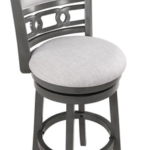 Load image into Gallery viewer, GIA 29&quot; SWIVEL BARSTOOL-GRAY W/GRAY FABRIC SEAT
